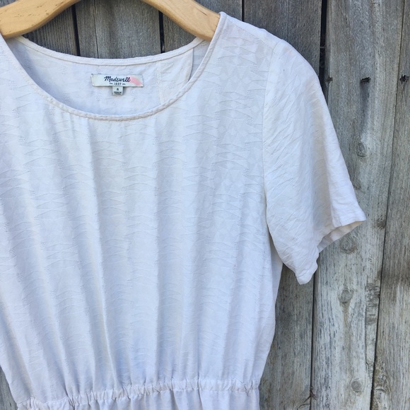 Madewell Scenic View Mini Dress Silk Cream S - Picture 6 of 12